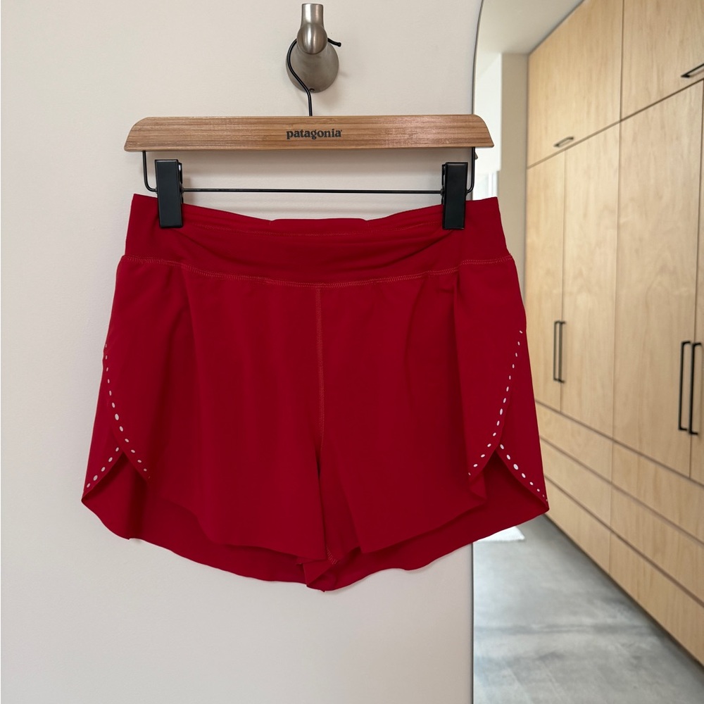 Lululemon Red Athletic Shorts